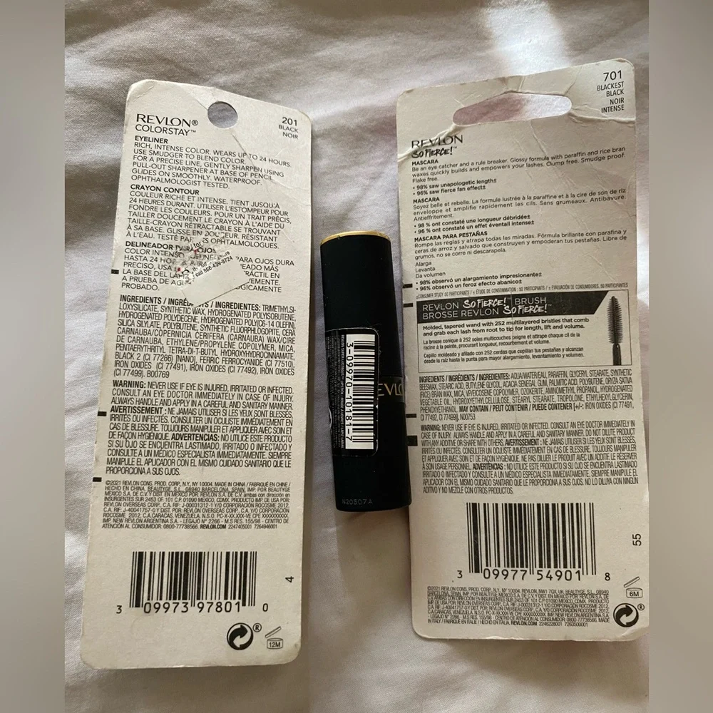 Revlon Bundle ColorStay Eyeliner Lipstick and So Fierce Mascara Set